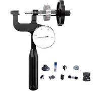 Probador de dureza de metal, kit de medidor de dureza portátil con bloque de prueba, diseño de orificio de 25 mm para una medición precisa de la dureza del metal