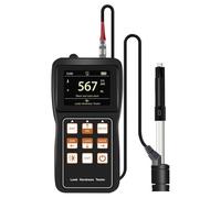 Probador de dureza funcional, operaciones de batería de construcción ABS, rangos 170 960HLD para aplicaciones de ingeniería, herramienta de medición de dureza alimentada por batería