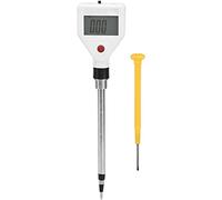 Probador de EC del Suelo, Probador de conductividad del Suelo, Medidor de Humedad del Suelo, Probador de EC del Suelo Clear LCD Alta precisión Respuesta rápida Pequeño portátil Duradero Conductividad