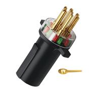 Probador de enchufe de tractor de 7 vías, probador de luz de remolque 7865L para probar señales de giro, luces de peligro, luces de freno y más, lo que hace que la resolución de problemas eléctricos