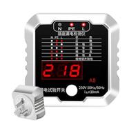 Probador de Enchufe Detector De Cableado Con Pantalla LCD Y Voltaje | Comprobador Eléctrico Doméstico para Mantenimiento Rutinario Reforma Edificios Electricistas Apartamentos Inquilinos