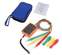 Probador de Fase Dispositivo de MedicióN de Campo Giratorio, EIMZU 60V~600V AC 3 Secuencia de Fase Presencia rotación Tester Indicador Detector Meter con LED y Comprobador Fase del Zumbador