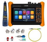 Probador de fibra OTDR, WANLUTECH 1610nm 28dB OTDR compatible con 1310/1490/1550/1577nm, prueba en vivo integrado VFL OPM LS mapa de eventos OLT (prueba de pérdida óptica) probador de cables de