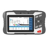 Probador de Fibra Reflectómetro de fibra óptica NK4300 D1 con pantalla táctil, VFL, OLS, OPM, mapa eventos, comprobador cable Ethernet, 1310 nm/1550 nm, 26 dB/24 dB(Upc)