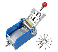 Probador de flexión de película de pintura, instrumento de prueba de flexibilidad de revestimiento cilíndrico con 12 ejes de acero inoxidable para evaluación de flexibilidad de revestimiento de