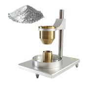 Probador de fluidez de polvos, medidor de flujo de polvos metálicos con aperturas de 2,5/5 mm, copa calibrada de 25 ml, cumple con Normas ASTM/ISO para Control de Calidad(Brass,2.5+5.0mm)