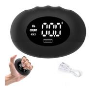 Probador de fuerza de agarre de fútbol, dinamómetro de mano electrónico recargable de 0-396 lb, prueba de agarre electrónico ergonómico para deportes en casa (01)