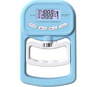 Probador de fuerza de agarre, dinamómetro de agarre manual, ajustable con pantalla LCD, almacenamiento de datos para 19 usuarios, mide hasta 180 kg, ideal para entrenamiento y evaluación de fuerza