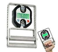 Probador de Fuerza de Agarre Manual Digital Portátil, Dinamómetro de Mano con Pantalla LCD, Estructura de Acero Inoxidable, Distancia de Mango Antideslizante Ajustable, Para Entrenamiento Físico