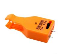 Probador de fusibles de coche 2 en 1 y herramienta de extracción con sonda ajustable para fusibles de cuchilla y vidrio, extractor de diagnóstico naranja compacto con luz indicadora para reparación de