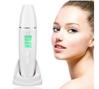 Probador de hidratación de la piel, máquina digital LCD de análisis de contenido de aceite de hidratación, mini probador de piel facial portátil, bolígrafo detector de aceite de agua con base