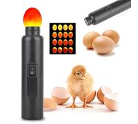 Probador de huevos con luz LED, herramienta auxiliar para eclosionar huevos, mini aislante, estable y duradero, uso de iluminación de velas para observar el proceso de incubación experimental, 2