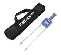 Probador de humedad de humedad de madera fhooky de madera con sonda con pantalla LCD retroiluminada Medición precisa para muebles de carpintería