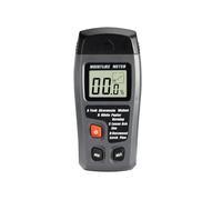 Probador de humedad de madera con 4 modos de medición, detector de humedad de pared, pantalla LCD digital, humedad de madera,Pruebas rápidas(Szary)