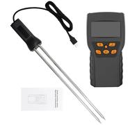 Probador de humedad Medidor digital de humedad de granos con sonda de alta sensibilidad, pantalla LCD, higrómetro for trigo, maíz y arroz, detector de temperatura. Facilidad de uso