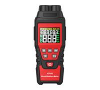 Probador de humedad para carpintería, herramienta de inspección de pared, puntas de 2 pines, pantalla húmeda seca, pantalla de humedad y temperatura, llave de sonda, bolsa de transporte, comprobador