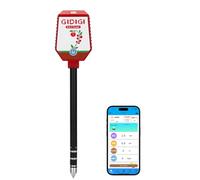 Probador de humedad pH terreno, kit digital 8 en 1 para plantas, monitoreo de 24 horas de pH del suelo, intensidad de la luz solar, fertilidad, EC, sal, temperatura, humedad para jardín, césped