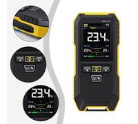 Probador de humedad WMT10 4 en 1 para madera y pared con tecnología inductiva, almacenamiento de datos y sistema de alarma para detección de nivel de humedad