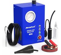 Probador de humo, detector de fugas 12V para sistemas de tuberías, fugas de combustible y diagnóstico de vacío para todos los coches, con bomba de aire integrada.