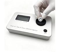Probador de joyas refractómetro de piedras preciosas 1.300-3.000 RI con pantalla LCD para identificación de diamantes de jade