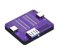 Probador de línea de puerto tipo C profesional Comprobador de continuidad de cables para mantenimiento de teléfonos y dispositivos con identificación rápida Herramienta de prueba USB C de doble puerto