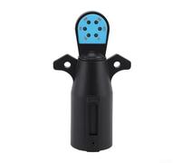 Probador de luz de remolque de 7 pines con indicadores LED para diagnóstico de circuito de cableado en coches, caravanas, caravanas, herramienta de comprobación de enchufe de 12 V, color negro