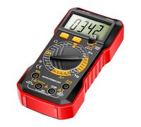 Probador de mano multifunción SZ304, herramienta de resistencia de corriente de voltaje CA/CC, multímetro Digital verdadero(SZ304 Red)