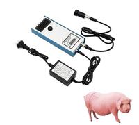 Probador de medida de grasa de espalda de cerdo veterinaria, detector de criterio de medidor de espesor de grasor de cerdo ganado con tres luces indicadoras, rango de medición de 4-45 mm, para la gran