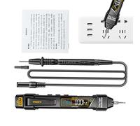 Probador de multímetro digital, multímetro eléctrico | Multímetro inteligente tipo bolígrafo | Probador eléctrico con pantalla LCD de 4000 cuentas con NCV, voltímetro CA/CC, amperímetro, ohmímetro, re