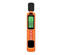 Probador de nivel de sonido decibelio - ruido digital de mano | Pantalla LCD retroiluminada de rango 30dB-130dB para medición real | Nivel de sonido - aulas estudios Fábricas