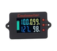 Probador de Panel Solar para RV y Coches | Pantalla LCD retroiluminada, shunt 100A cobre , medición bidireccional, carcasa ABS, uso interior/exterior(Color screen)