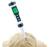 Probador de PH de alimentos - Probador de PH digital | Monitor de pH portátil con punta afilada, probador de sal de piscina y ph-metro, ph-metro de alimentos de alta precisión, probador de pH del