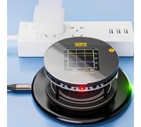 Probador de potencia de carga inalámbrica LCD, con diseño magnético, compatible con protocolos Qi2, soporta actualizaciones OTA y monitoreo de energía en tiempo real