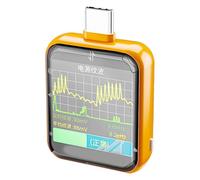 Probador de precisión tipo C Pantalla de vidrio curvado y aplicaciones multifuncionales para medición de voltaje y corriente Inspector de potencia Digital compatible con