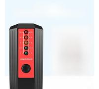 Probador de radiación electromagnética para detector gaussmeter EMF para medición de campo magnético, indicador LED de 5 niveles, diseño compacto de 167 x 65 x 37 mm para negocios y (negro + rojo)