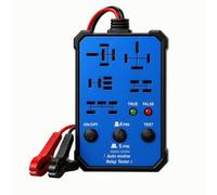 Probador de Relés Automotrices Probador Tester Comprobador Analizador con Pinzas Roja y Negra Interfaz Sencilla con Botones Encendido y Prueba 12V 24V, color to 2, style to 2