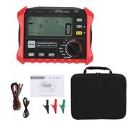 Probador de Resistencia de Aislamiento Digital, Probador de Resistencia de Aislamiento Digital Prueba de Bucle RCD Medidor de Instrumentos Eléctricos de Rango Automático Completo Multifuncional