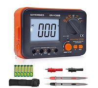 Probador de resistencia de aislamiento Medidor de ohmios digital Megóhmetro VC60B+ Medidor de voltaje de CCV Megohm Probador de voltaje 250/1000V, ACV Megohm 750V con pantalla LCD grande