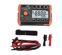 Probador de resistencia de aislamiento megohmmeter 1000V 4999mΩ con una gran luz de fondo LCD Función de descarga automática para dispositivos eléctricos Generadores Motores