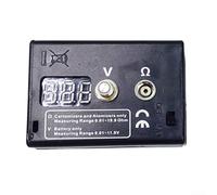 Probador de resistencia digital con pantalla LED para mediciones de 0.01-19.9Ω y 0.01-11.9V, medidor ABS para pruebas de bobina EGO 510/808D/M7/M8 (generación 2)