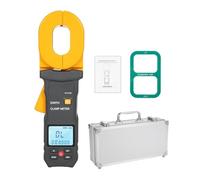 Probador de resistencia, Medidores De Resistencia, Probador Tierra Multifunción Pinza Amperimétrica Digital Pantalla LCD Alarma Amperímetro ST4100/ST4800,Ohmímetro(ST4100)