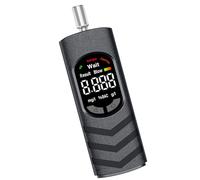 Probador de respiración portátil con voz Broadcas medición precisa ABS ligero para el hogar, coche, viaje, alcoholímetro