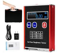 Probador de rugosidad de superficie, perfilómetro digital de alta precisión con parámetros Ra, Rz, Rq, Rt, almacenamiento y salida de datos, incluye funda protectora