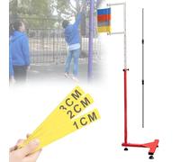 Probador de salto vertical ajustable, equipo de entrenamiento de salto de altura de pie, campos deportivos de interior y exterior, entrenador de salto vertical portátil con varilla de reinicio teles