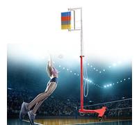 Probador de salto vertical con base estable, cuerda de tracción para un reinicio rápido, equipo de entrenamiento de salto alto ajustable, medidor de salto vertical profesional de 1,7 a 3,6 m