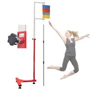Probador de salto vertical para adultos, entrenador de salto vertical de estadio profesional de altura ajustable de 1,4 m a 3 m, equipo de entrenamiento de salto de altura de pie para campos deporti