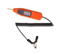 Probador de sonda digital para diagnóstico de circuito automotriz con lectura LCD transparente compatible con coches, motocicletas y todo tipo de vehículos de construcción (naranja)