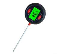 Probador de suelo 5 en 1, medidor de humedad, monitor de luz de temperatura pH, herramienta de jardinería alimentada por pilas, para plantas de interior y exterior, césped, jardín, granja, invernadero