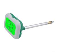 Probador de suelo 7 en 1 para jardín, césped y granja: mide la humedad, el pH, la temperatura, la luz, la fertilidad, la humedad del aire y la temperatura ambiente con pantalla LCD grande y sonda