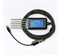 Probador de suelo con salida de señal USB Temperatura Humedad EC PH NPK Sensor de suelo portátil USB tipo C 8 en 1 con aplicación gratuita para Android